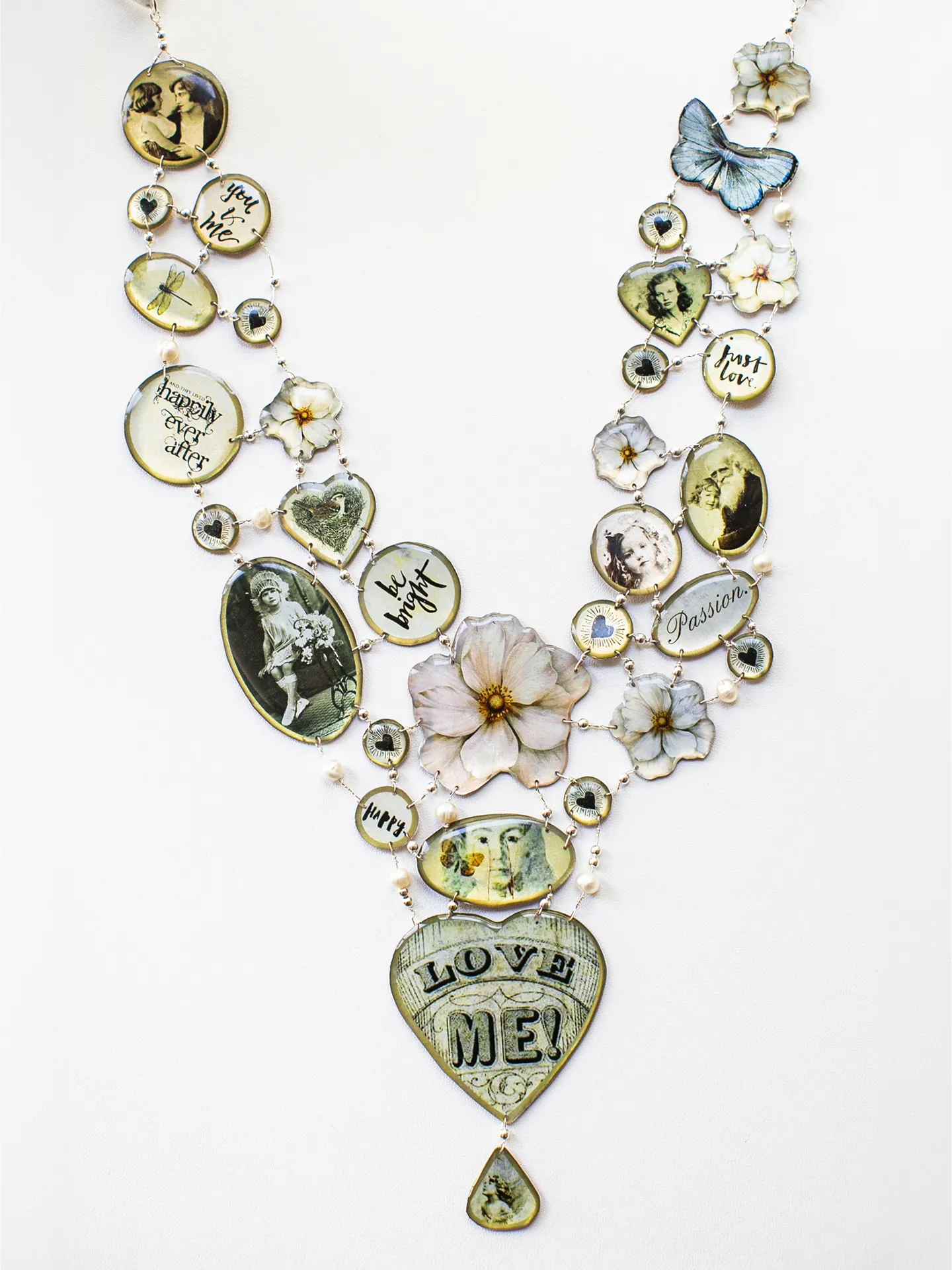 Collana artigianale “Something Blue” in Argento 925 e Perle – Alloveyou
